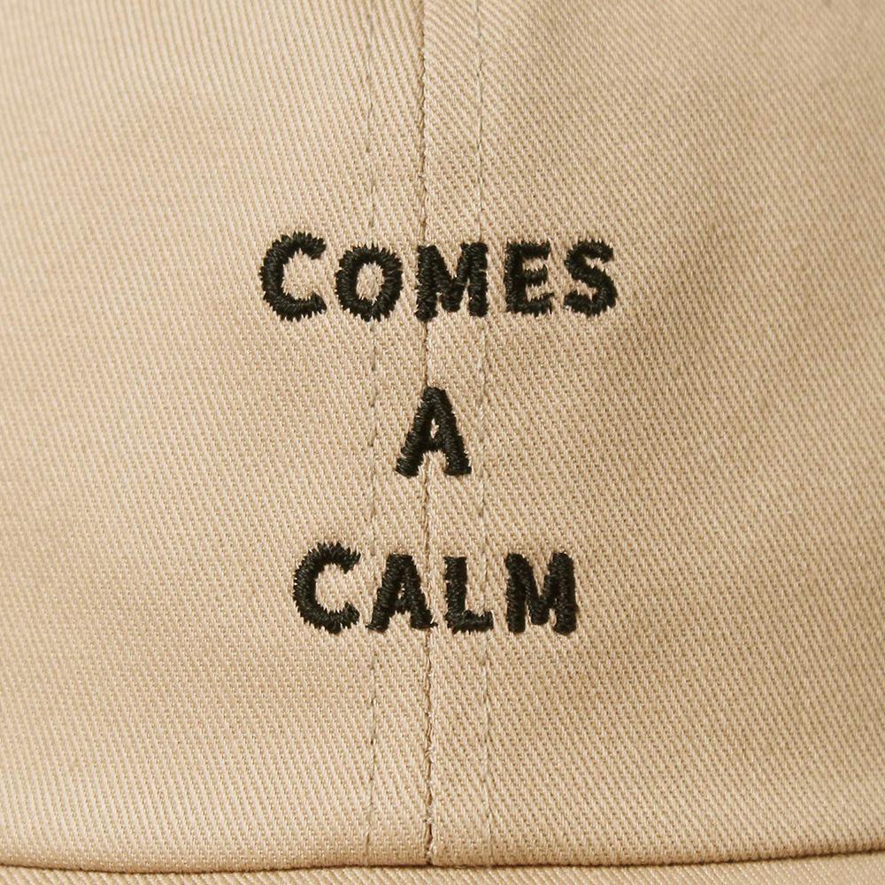 COMES A CALM刺繍 キャップ