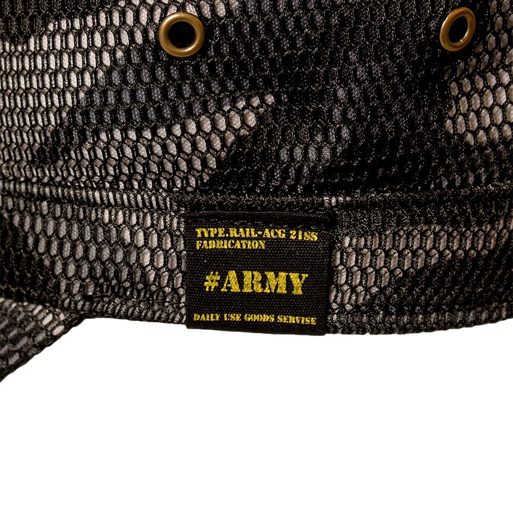 エアメッシュサイドワッペンレイルキャップ