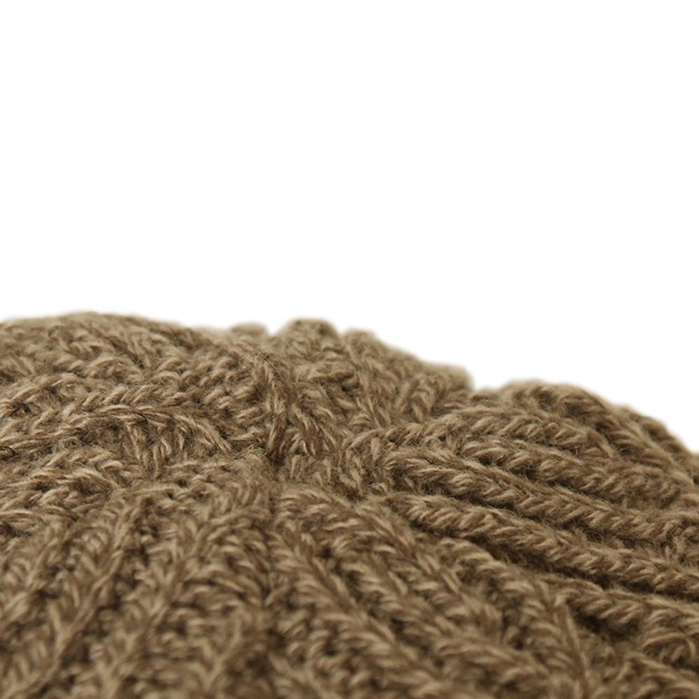 耳あて付きつば付きニット