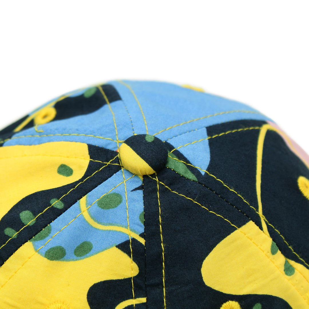 幾何プリントキャップ