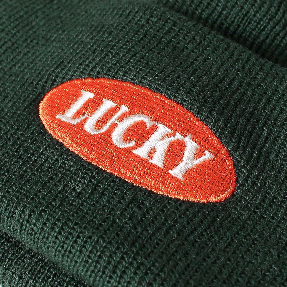 綿アクリル刺繍入浅めワッチ