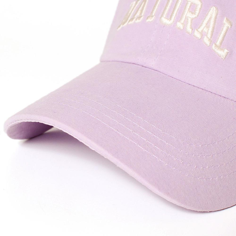 コットンNATURAL刺繍キャップ