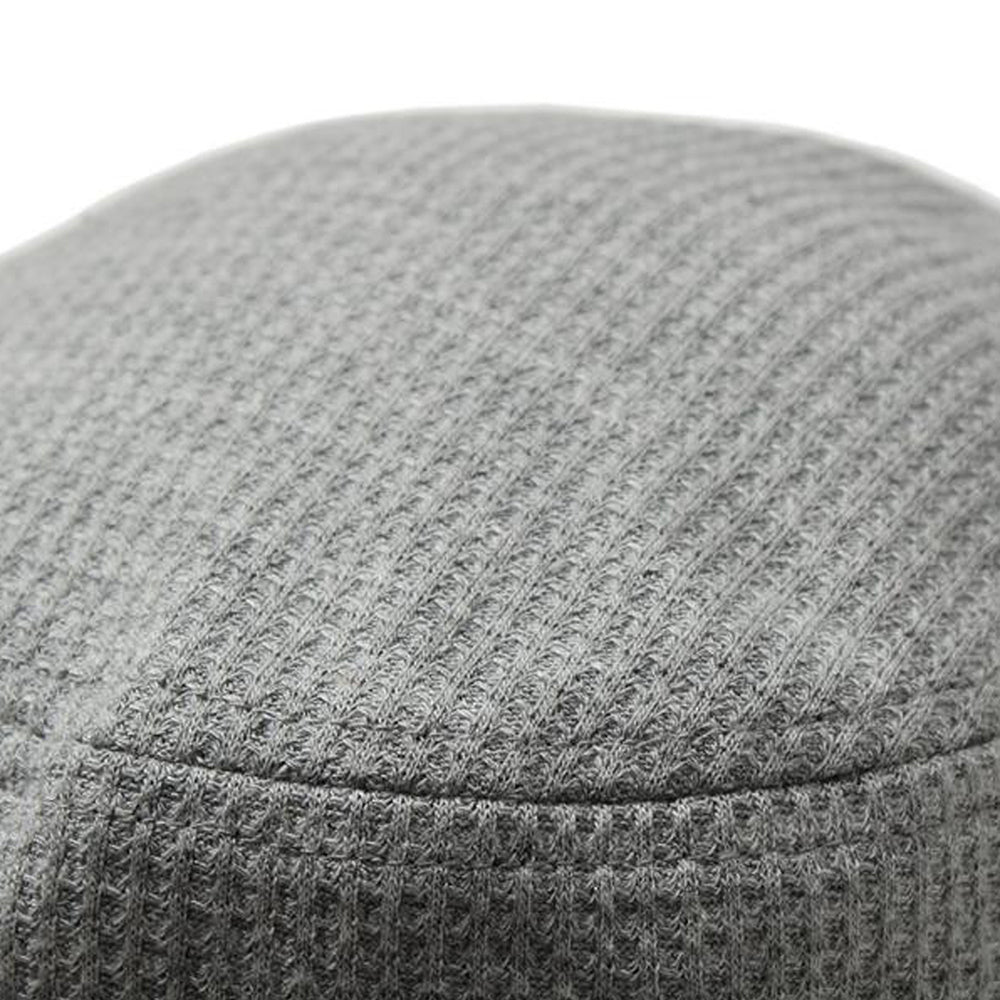 ワッフル素材タグ付きバケットハット