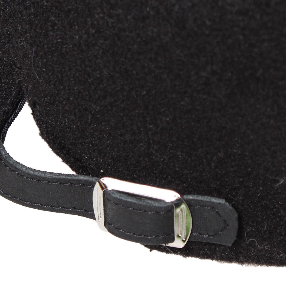 チェックレザー切替ハンチング