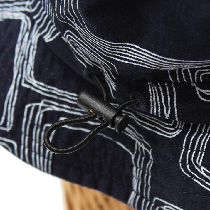 サークル柄ウォッシュサファリ