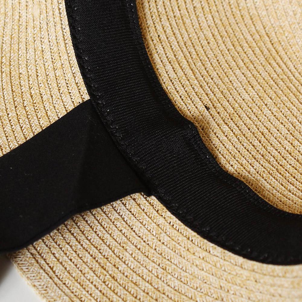 ペーパーリボン付カンカン帽