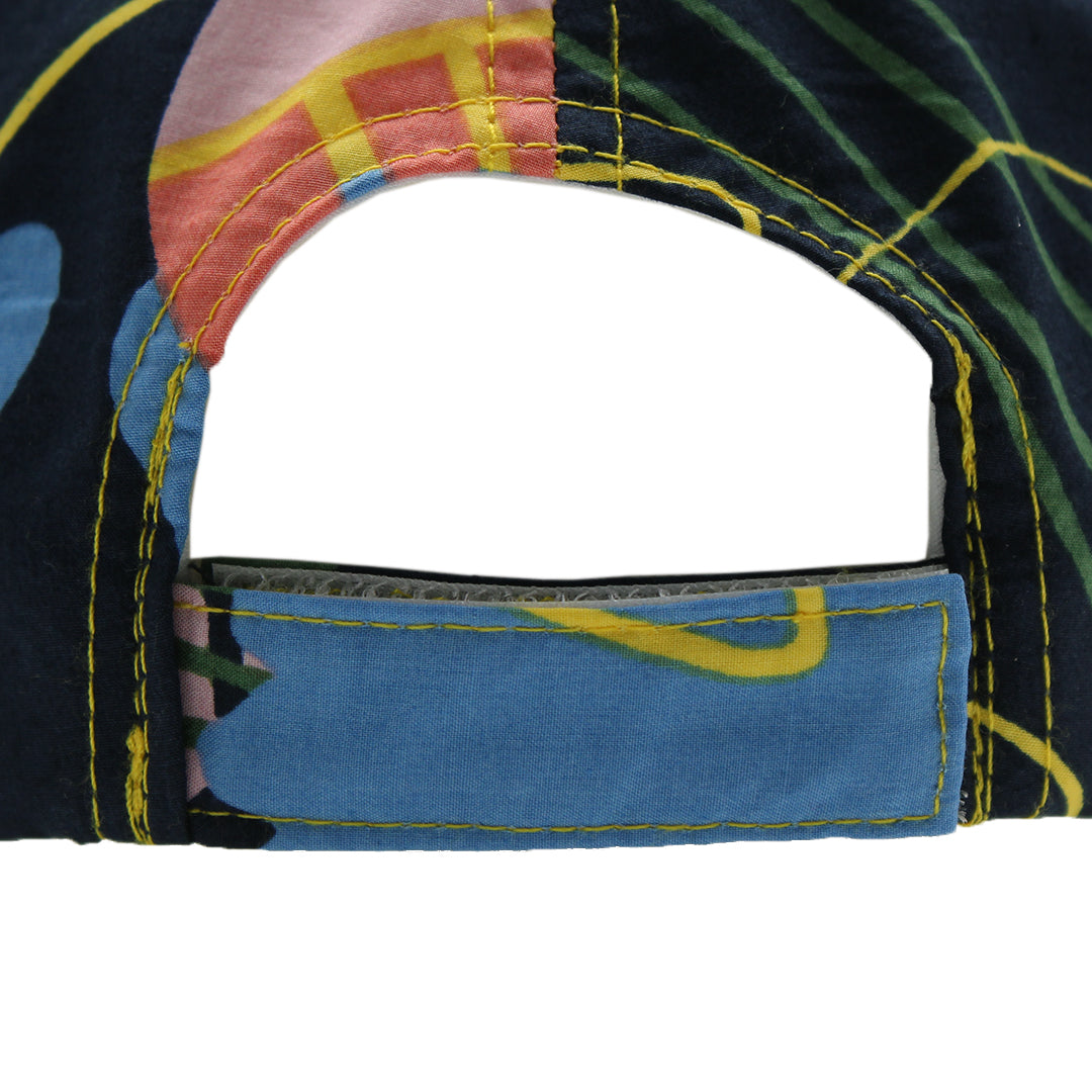 幾何プリントキャップ