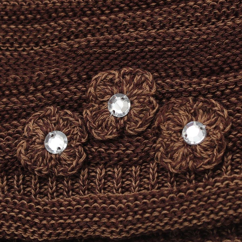 outlast花つきフードニット