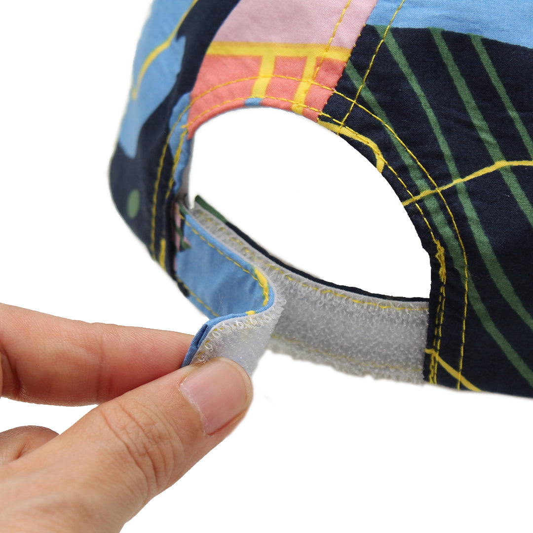 幾何プリントキャップ