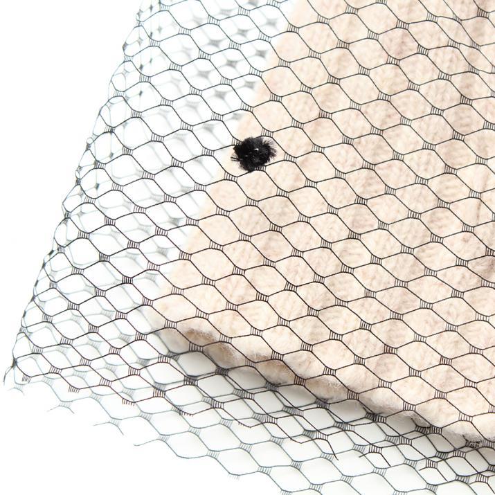 グログランリボンチュール掛けニット