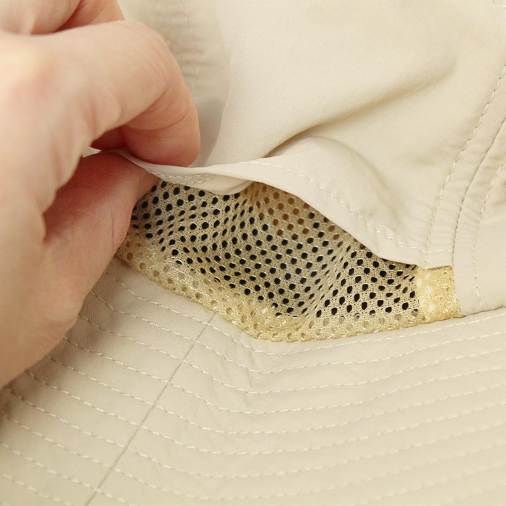 あご紐付き撥水サファリハット