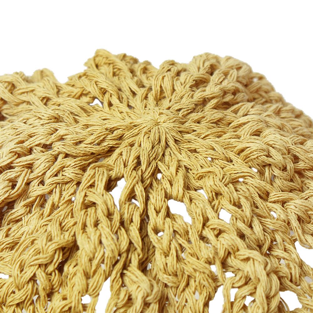 ペーパー透かし編みベレー