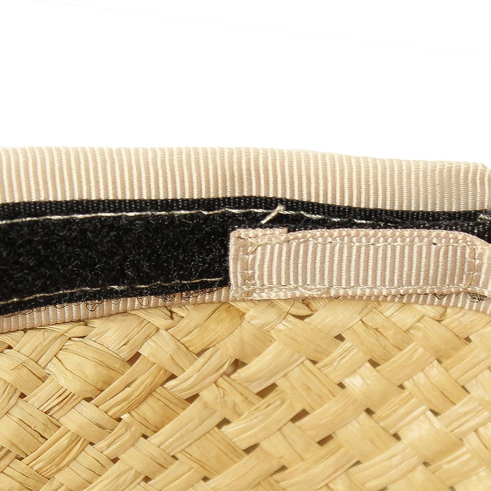 ラフィアシートリボン付きカンカン帽