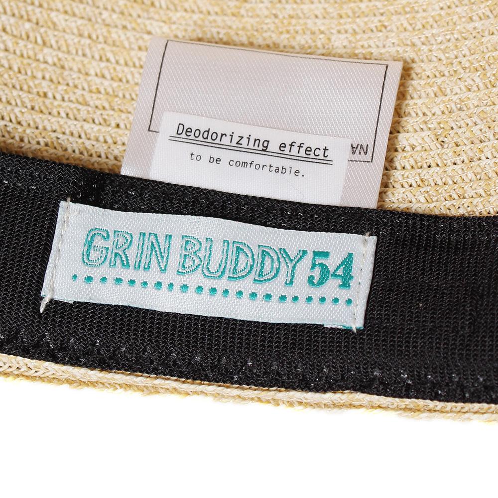 ペーパーリボン付カンカン帽