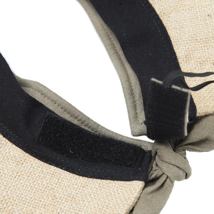 ジュート麻バックリボンサンバイザー