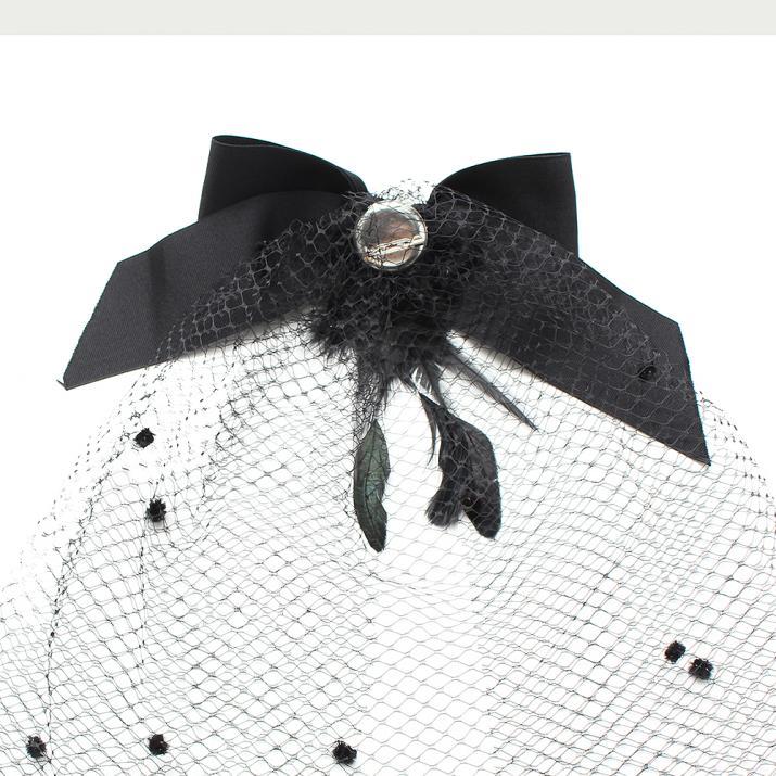 グログランリボンチュール掛けニット