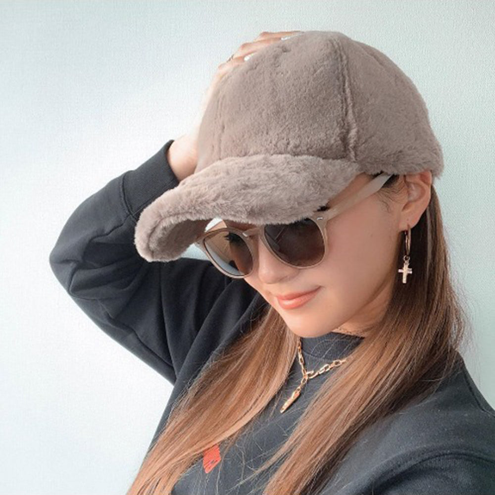 フェイクラビットファーキャップ