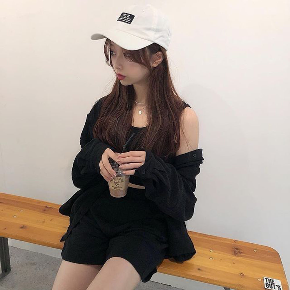 フロントタグツイルキャップ