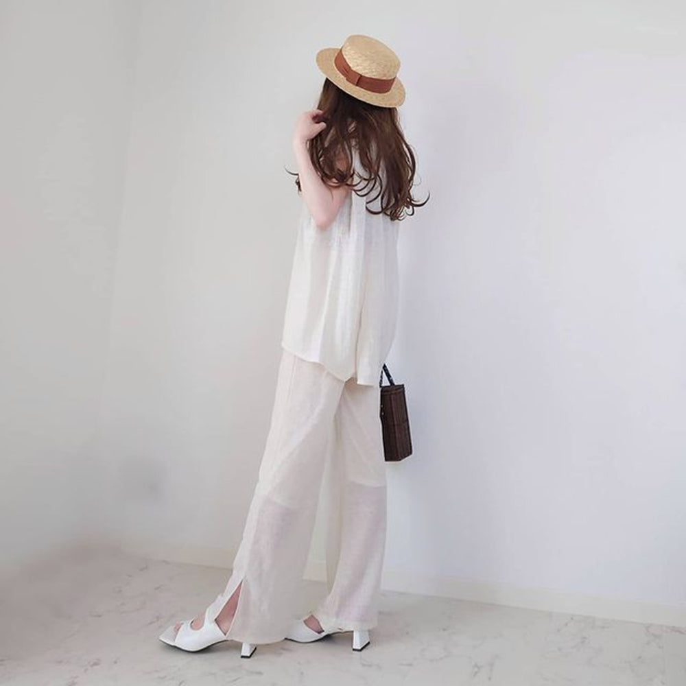 麦ブレードカンカン帽