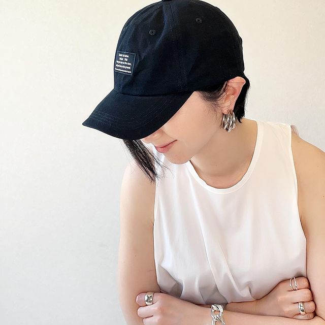 フロントタグツイルキャップ