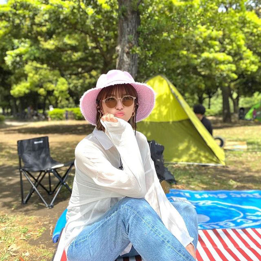 フリンジ紐付きウォッシュハット