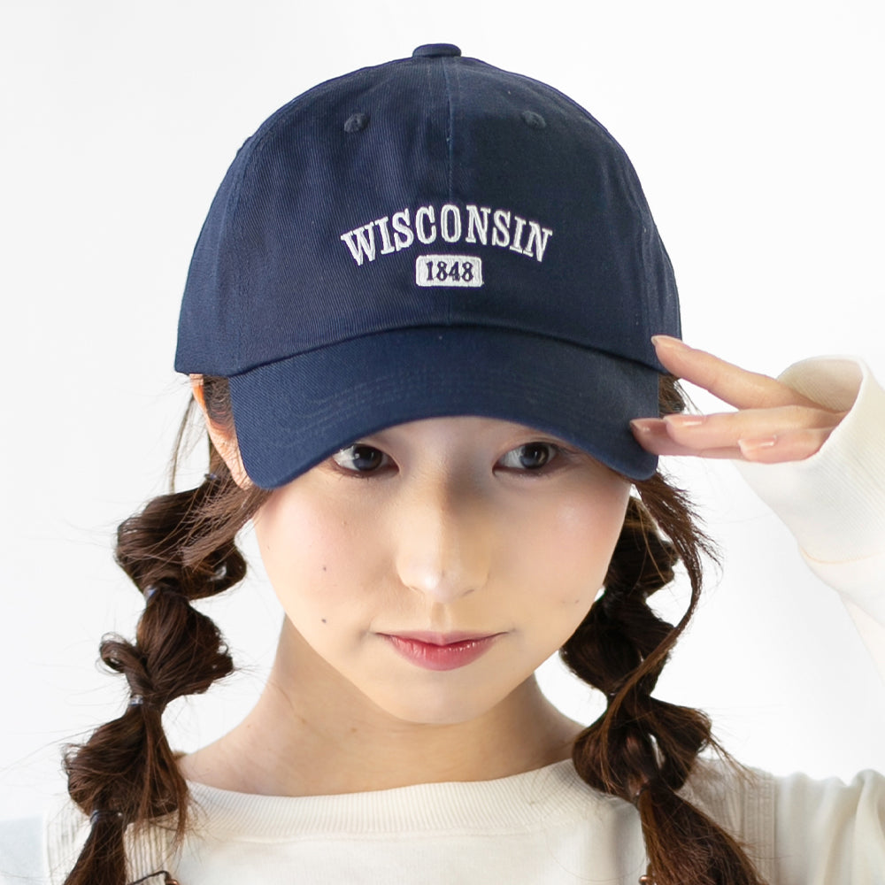 ツイルカレッジ刺繍キャップ