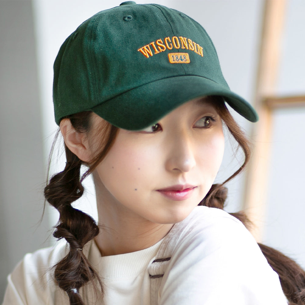 ツイルカレッジ刺繍キャップ